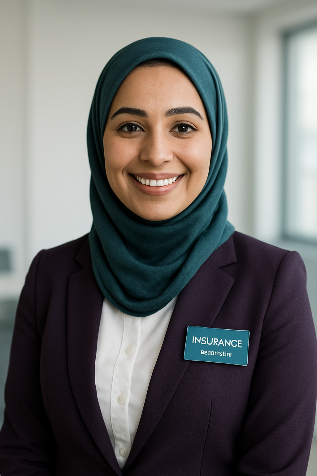 Friendly insurance consultant