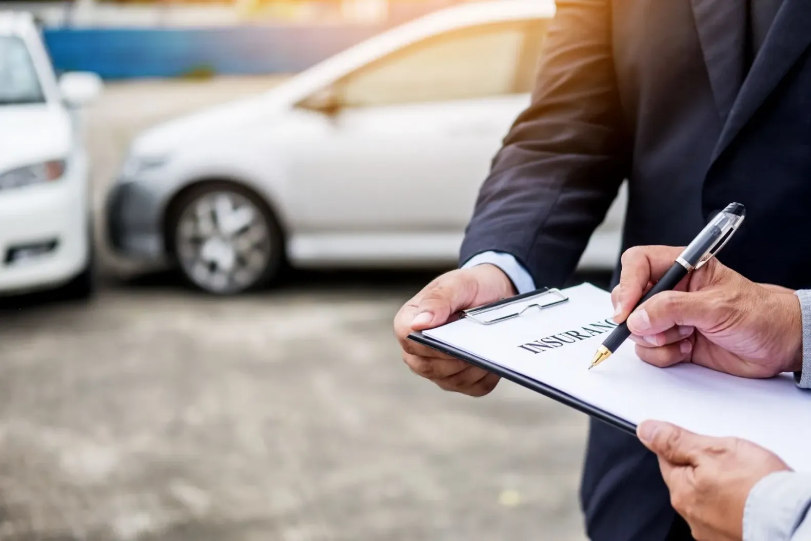 Keys on an insurance document